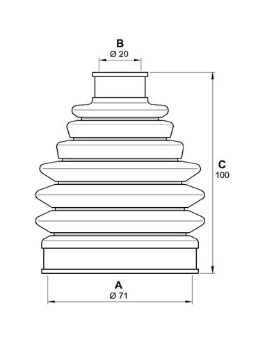 OPEN PARTS KIT CUFFIA, SEMIASSE SJK7148.00