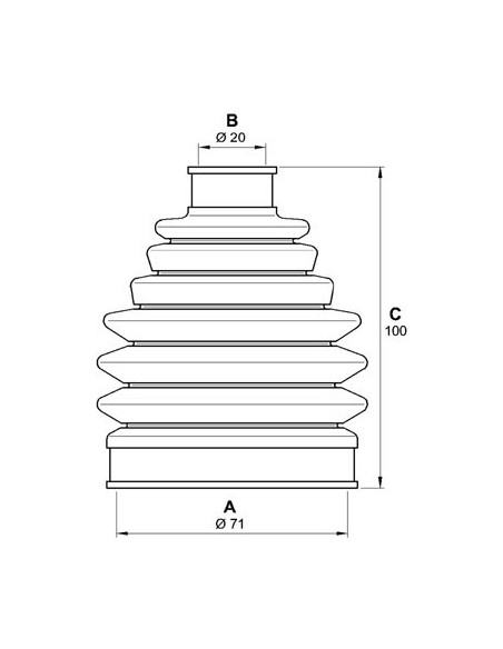 OPEN PARTS KIT CUFFIA, SEMIASSE SJK7148.00