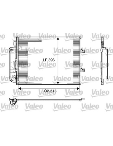 VALEO CONDENSATORE, CLIMATIZZATORE 814061