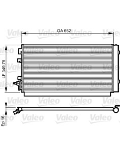 VALEO CONDENSATORE, CLIMATIZZATORE 814187