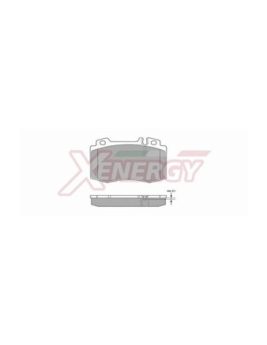 XENERGY PASTIGLIE FRENO X40855
