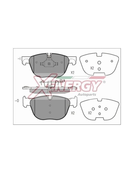 XENERGY PASTIGLIE FRENO X41214
