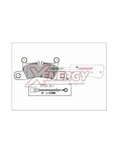 XENERGY PASTIGLIE FRENO X41218 2