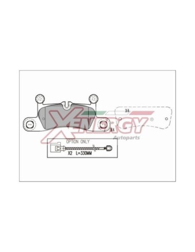XENERGY PASTIGLIE FRENO X41218