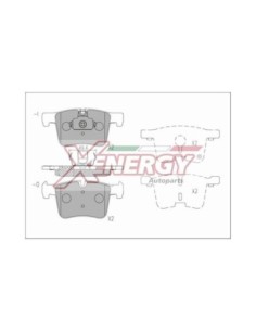 XENERGY PASTIGLIE FRENO X41234 2