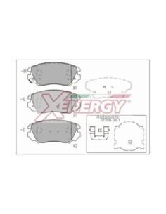 XENERGY PASTIGLIE FRENO X41240 2