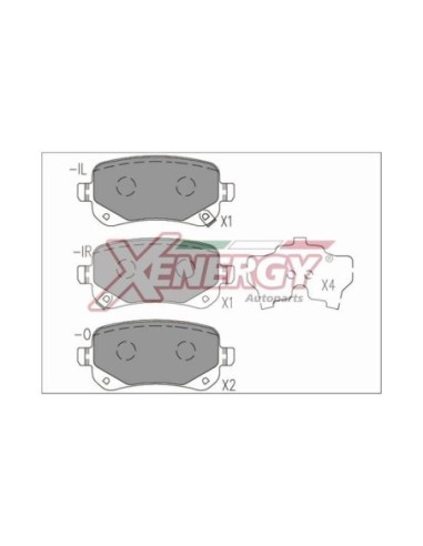 XENERGY PASTIGLIE FRENO X41266