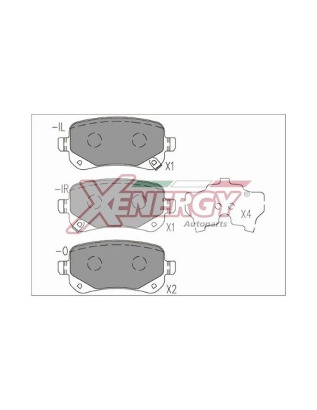 XENERGY PASTIGLIE FRENO X41266