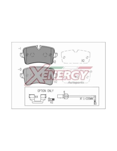 XENERGY PASTIGLIE FRENO X41272