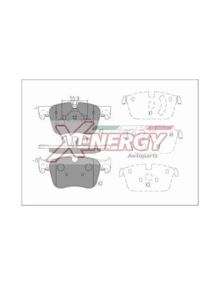 XENERGY PASTIGLIE FRENO X41282