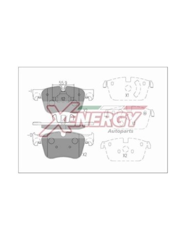 XENERGY PASTIGLIE FRENO X41282