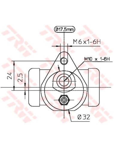 TRW CILINDRETTO FRENO BWC157