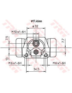 TRW CILINDRETTO FRENO BWC187 2