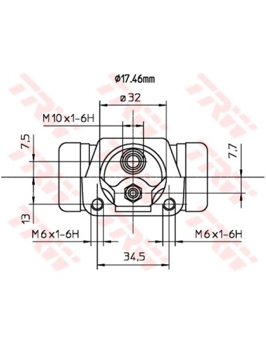 TRW CILINDRETTO FRENO BWC187