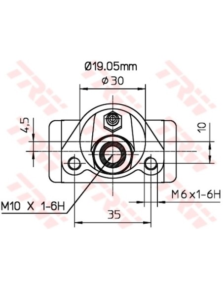 TRW CILINDRETTO FRENO BWD110