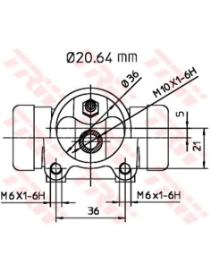 TRW CILINDRETTO FRENO BWF112 2