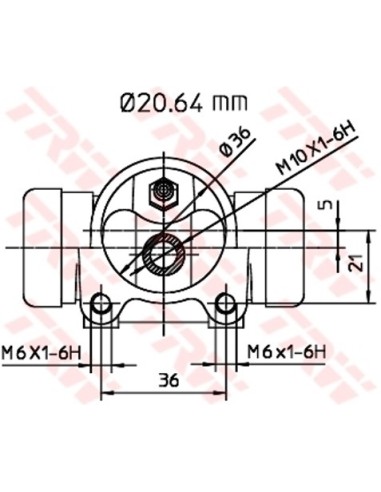 TRW CILINDRETTO FRENO BWF112