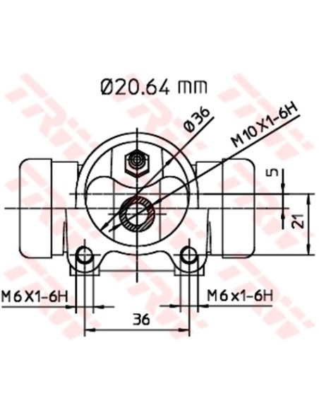 TRW CILINDRETTO FRENO BWF112