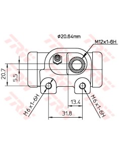 TRW CILINDRETTO FRENO BWF130 2
