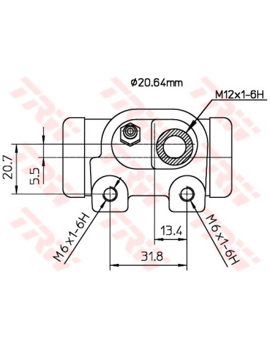 TRW CILINDRETTO FRENO BWF130
