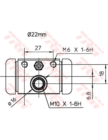 TRW CILINDRETTO FRENO BWH394