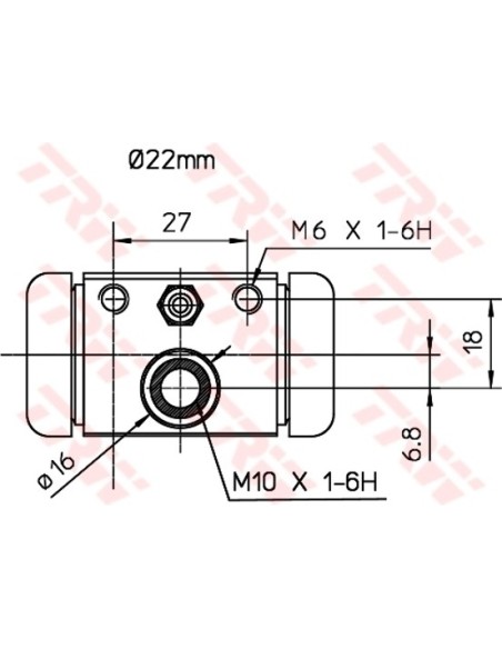 TRW CILINDRETTO FRENO BWH394