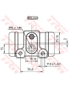 TRW CILINDRETTO FRENO BWL201 2