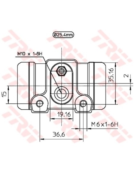 TRW CILINDRETTO FRENO BWL201
