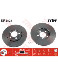 TRW DISCO FRENO DF2803