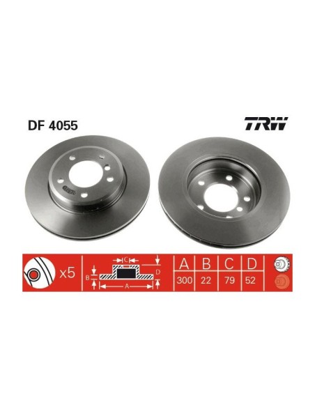 TRW DISCO FRENO DF4055