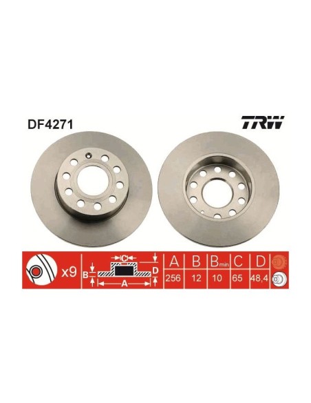 TRW DISCO FRENO DF4271