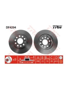 TRW DISCO FRENO DF4294