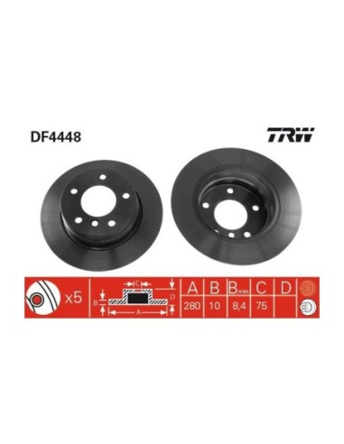 TRW DISCO FRENO DF4448