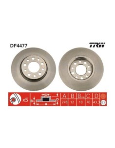 TRW DISCO FRENO DF4477 2