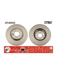 TRW DISCO FRENO DF4850S 2
