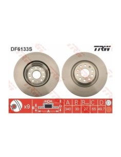 TRW DISCO FRENO DF6133S