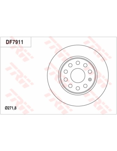TRW DISCO FRENO DF7911