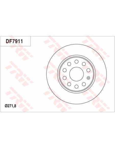 TRW DISCO FRENO DF7911