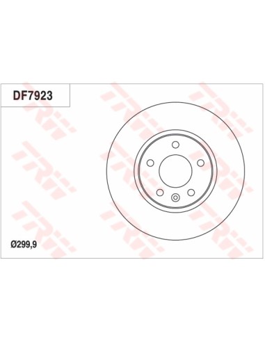 TRW DISCO FRENO DF7923