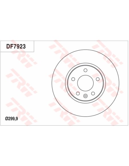 TRW DISCO FRENO DF7923