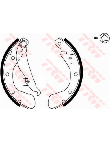 TRW KIT GANASCE FRENO GS8542
