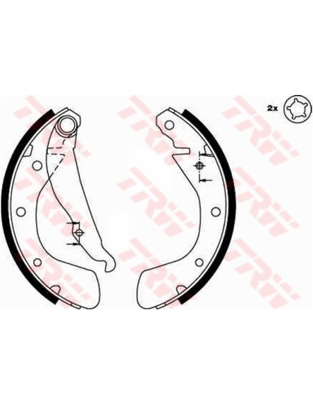 TRW KIT GANASCE FRENO GS8542