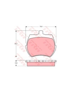 TRW PASTIGLIE FRENO GDB332