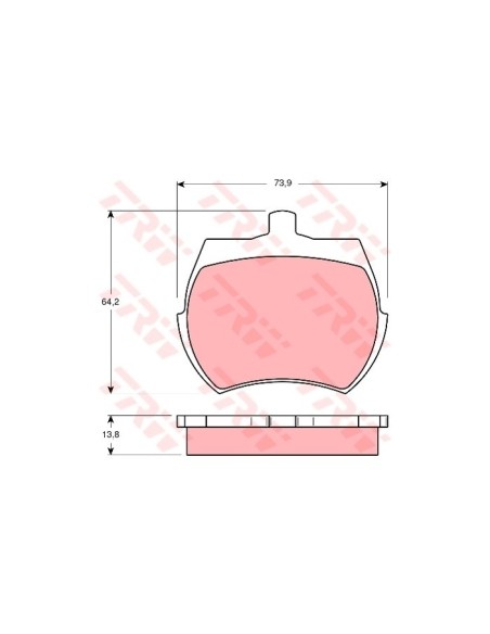 TRW PASTIGLIE FRENO GDB332