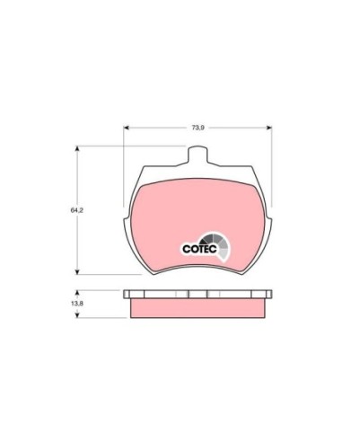 TRW PASTIGLIE FRENO GDB332