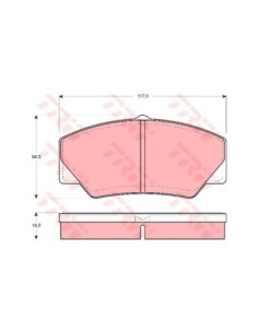 TRW PASTIGLIE FRENO GDB349