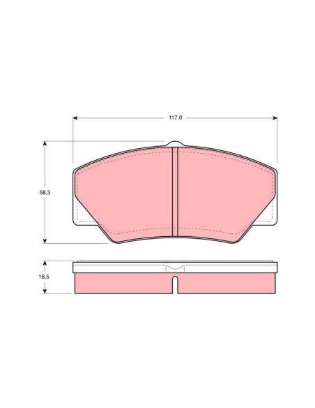 TRW PASTIGLIE FRENO GDB349