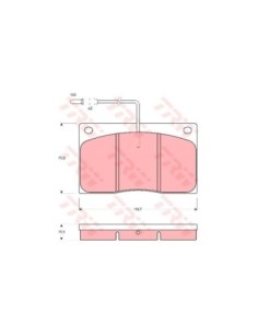TRW PASTIGLIE FRENO GDB443