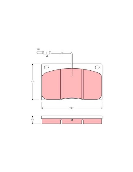 TRW PASTIGLIE FRENO GDB443