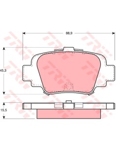 TRW PASTIGLIE FRENO GDB1060